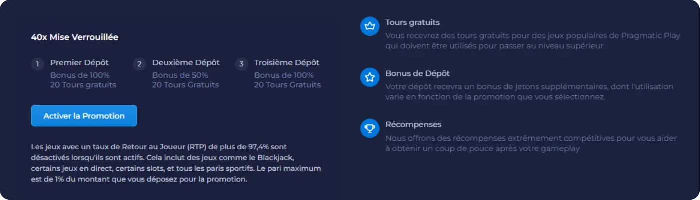 Bonus Rainbet pour les nouveaux joueurs