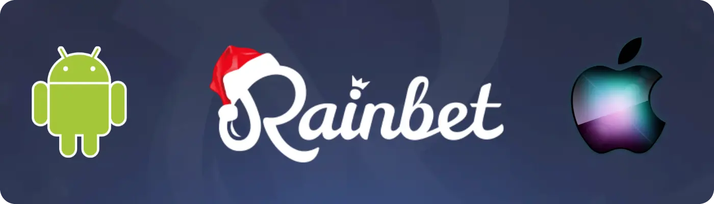 Android and iOS with Rainbet logo
