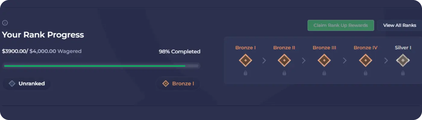 Plinko Rainbet account bonus section